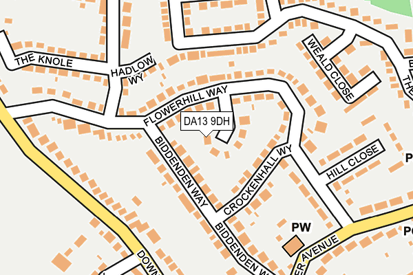 DA13 9DH map - OS OpenMap – Local (Ordnance Survey)