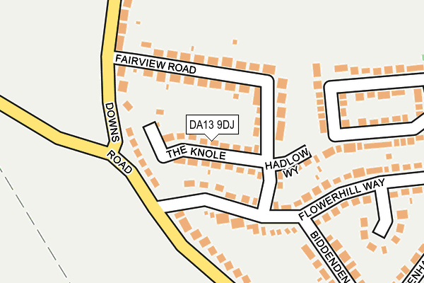 DA13 9DJ map - OS OpenMap – Local (Ordnance Survey)