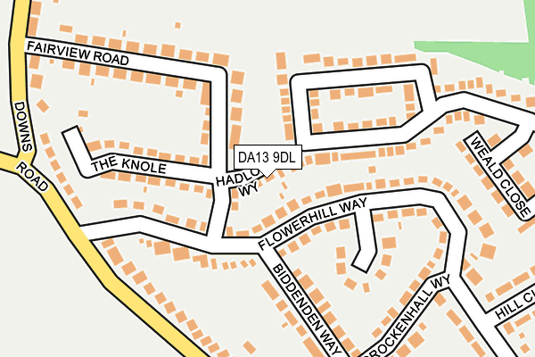 DA13 9DL map - OS OpenMap – Local (Ordnance Survey)