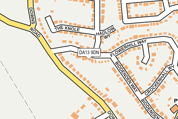 DA13 9DN map - OS OpenMap – Local (Ordnance Survey)