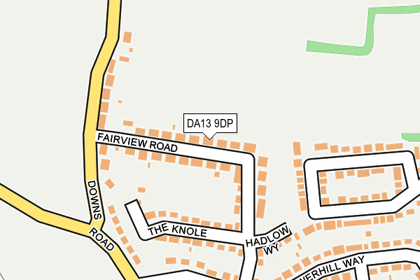 DA13 9DP map - OS OpenMap – Local (Ordnance Survey)