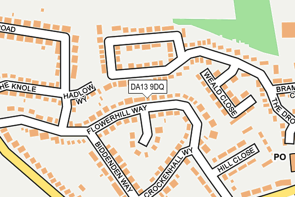 DA13 9DQ map - OS OpenMap – Local (Ordnance Survey)