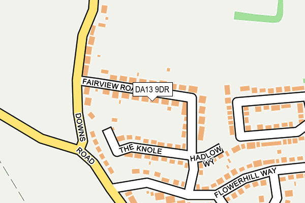 DA13 9DR map - OS OpenMap – Local (Ordnance Survey)
