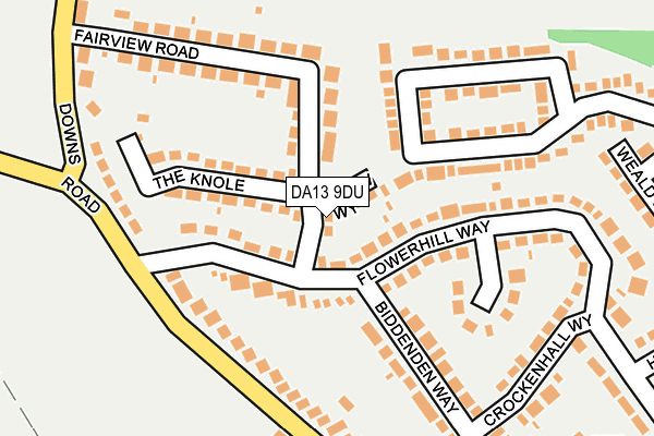 DA13 9DU map - OS OpenMap – Local (Ordnance Survey)