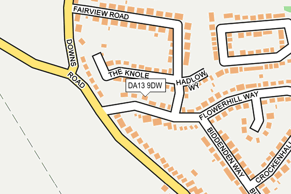 DA13 9DW map - OS OpenMap – Local (Ordnance Survey)
