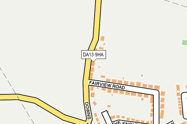 DA13 9HA map - OS OpenMap – Local (Ordnance Survey)