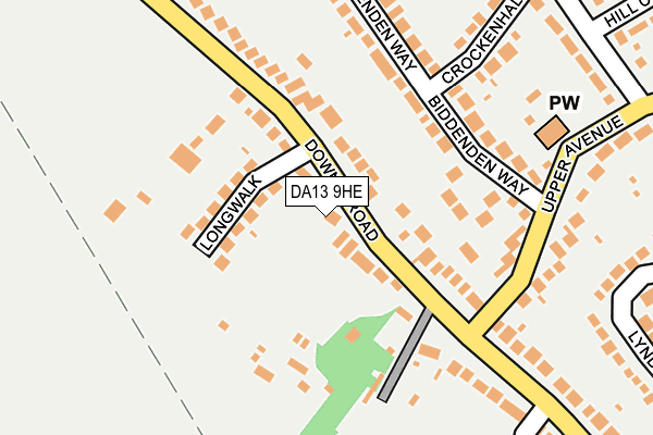 DA13 9HE map - OS OpenMap – Local (Ordnance Survey)