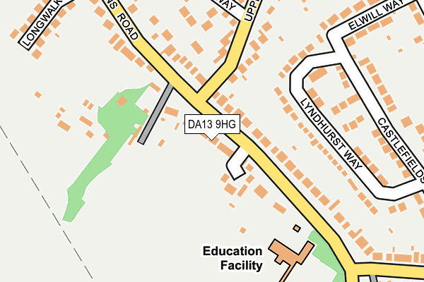 DA13 9HG map - OS OpenMap – Local (Ordnance Survey)