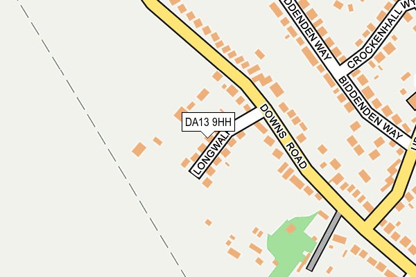 DA13 9HH map - OS OpenMap – Local (Ordnance Survey)
