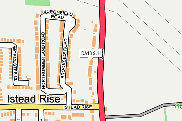 DA13 9JH map - OS OpenMap – Local (Ordnance Survey)