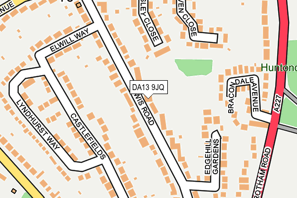DA13 9JQ map - OS OpenMap – Local (Ordnance Survey)