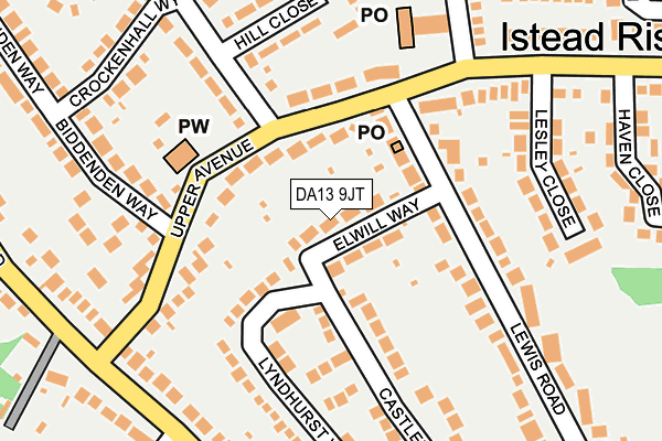 DA13 9JT map - OS OpenMap – Local (Ordnance Survey)
