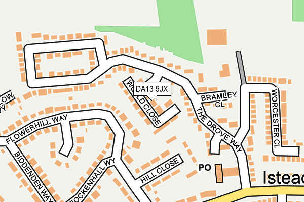 DA13 9JX map - OS OpenMap – Local (Ordnance Survey)
