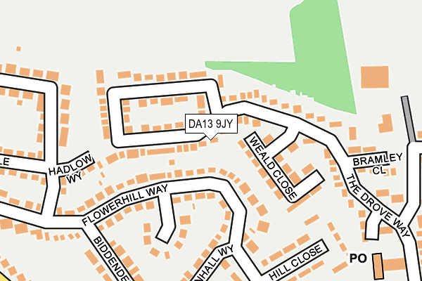 DA13 9JY map - OS OpenMap – Local (Ordnance Survey)