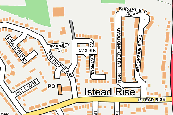 DA13 9LB map - OS OpenMap – Local (Ordnance Survey)