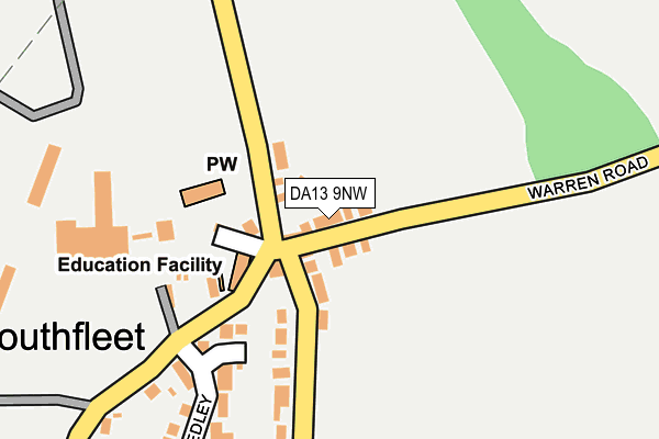 DA13 9NW map - OS OpenMap – Local (Ordnance Survey)