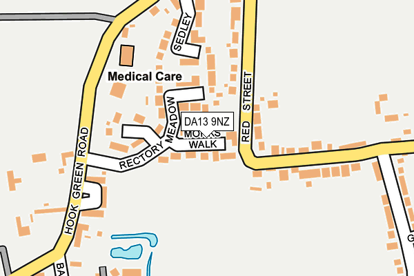 DA13 9NZ map - OS OpenMap – Local (Ordnance Survey)