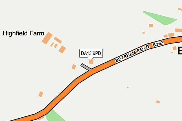 DA13 9PD map - OS OpenMap – Local (Ordnance Survey)
