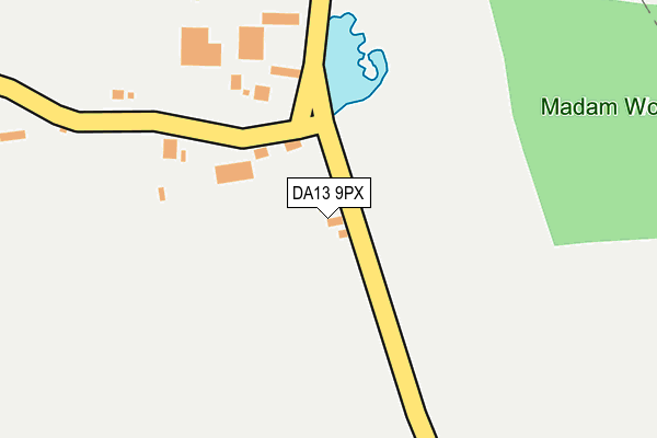 DA13 9PX map - OS OpenMap – Local (Ordnance Survey)