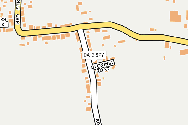 DA13 9PY map - OS OpenMap – Local (Ordnance Survey)