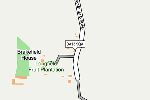 DA13 9QA map - OS OpenMap – Local (Ordnance Survey)
