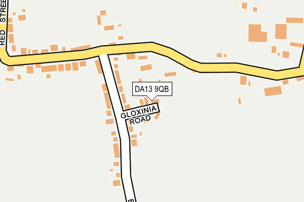 DA13 9QB map - OS OpenMap – Local (Ordnance Survey)