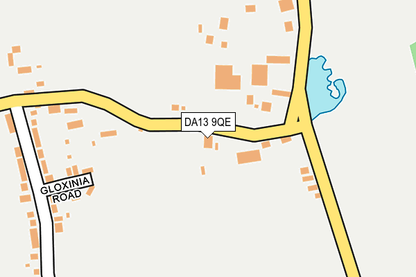 DA13 9QE map - OS OpenMap – Local (Ordnance Survey)
