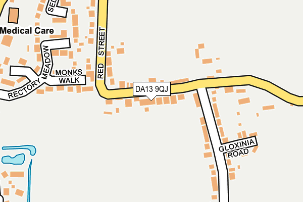 DA13 9QJ map - OS OpenMap – Local (Ordnance Survey)
