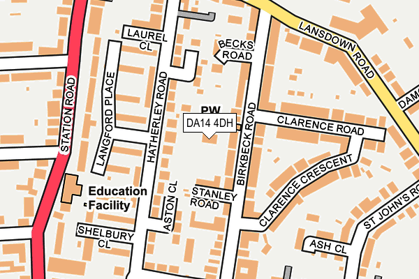 DA14 4DH map - OS OpenMap – Local (Ordnance Survey)
