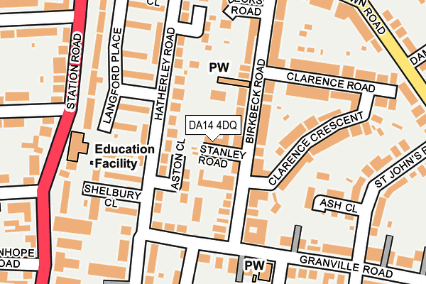 DA14 4DQ map - OS OpenMap – Local (Ordnance Survey)