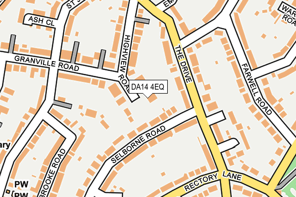 DA14 4EQ map - OS OpenMap – Local (Ordnance Survey)