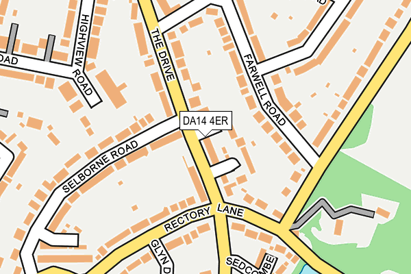 DA14 4ER map - OS OpenMap – Local (Ordnance Survey)