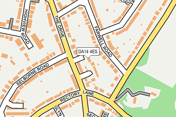 DA14 4ES map - OS OpenMap – Local (Ordnance Survey)