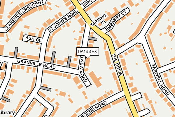 DA14 4EX map - OS OpenMap – Local (Ordnance Survey)