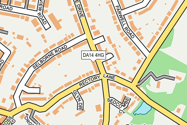 DA14 4HG map - OS OpenMap – Local (Ordnance Survey)