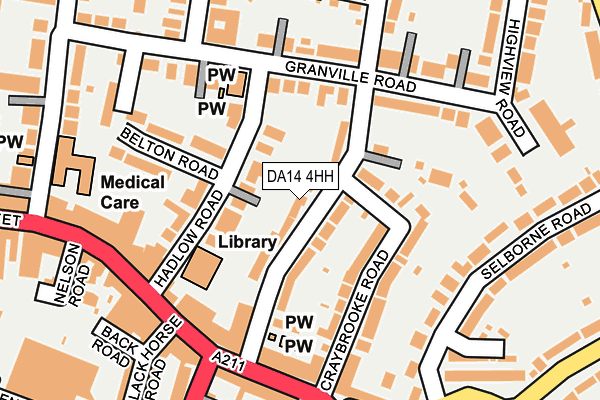 DA14 4HH map - OS OpenMap – Local (Ordnance Survey)