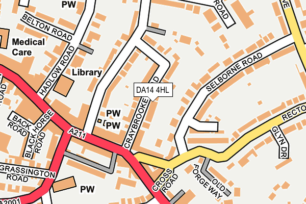 DA14 4HL map - OS OpenMap – Local (Ordnance Survey)