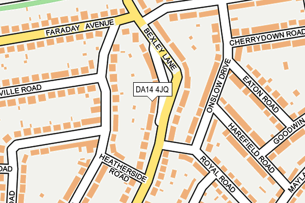 DA14 4JQ map - OS OpenMap – Local (Ordnance Survey)