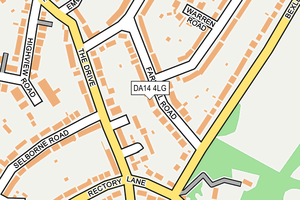DA14 4LG map - OS OpenMap – Local (Ordnance Survey)