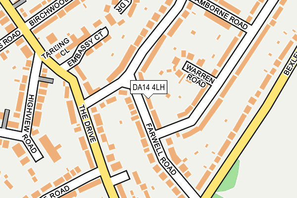 DA14 4LH map - OS OpenMap – Local (Ordnance Survey)