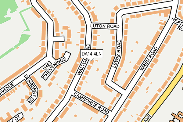 DA14 4LN map - OS OpenMap – Local (Ordnance Survey)