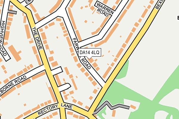 DA14 4LQ map - OS OpenMap – Local (Ordnance Survey)