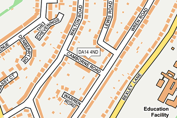 DA14 4ND map - OS OpenMap – Local (Ordnance Survey)