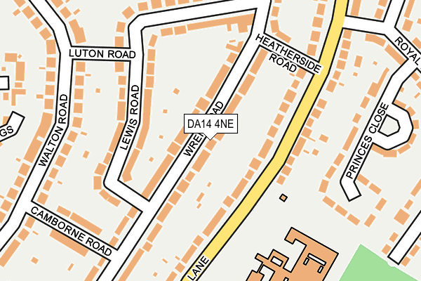 DA14 4NE map - OS OpenMap – Local (Ordnance Survey)