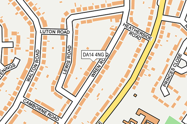 DA14 4NG map - OS OpenMap – Local (Ordnance Survey)