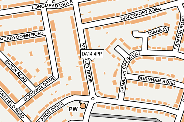 DA14 4PP map - OS OpenMap – Local (Ordnance Survey)