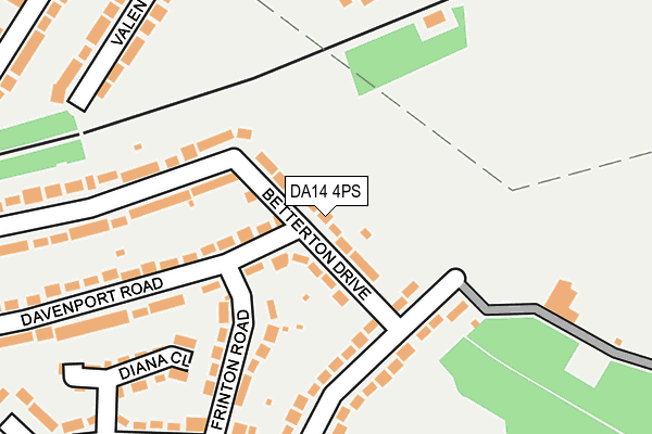 DA14 4PS map - OS OpenMap – Local (Ordnance Survey)