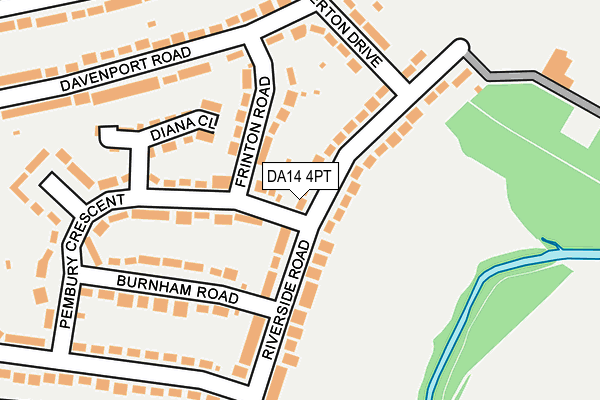 DA14 4PT map - OS OpenMap – Local (Ordnance Survey)
