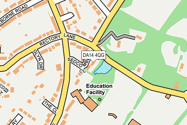 DA14 4QG map - OS OpenMap – Local (Ordnance Survey)