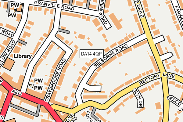 DA14 4QP map - OS OpenMap – Local (Ordnance Survey)